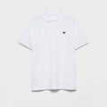 White Cotton Pique Poloshirt