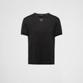 Logo Plaque Black Cotton T-shirt