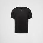Logo Plaque Black Cotton T-shirt