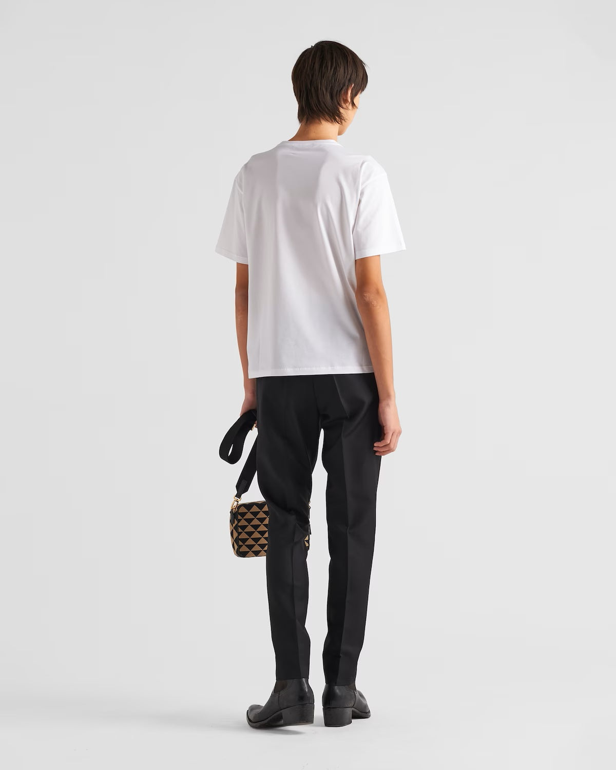 White Stretch Cotton T-shirt