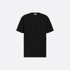 Allover Oblique fil coupé Black T-shirt