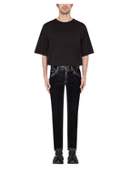 Embossed Crown Logo Black T-shirt