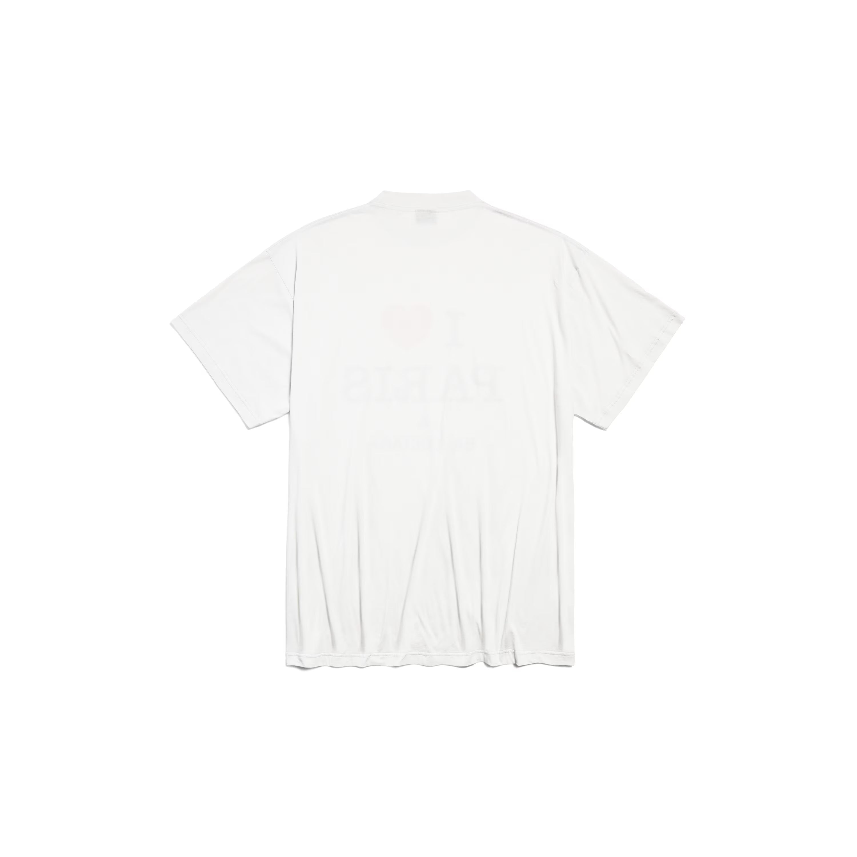 I LOVE PARIS WHITE OVERSIZED T-SHIRT