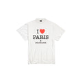 I LOVE PARIS WHITE OVERSIZED T-SHIRT