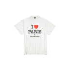 I LOVE PARIS WHITE OVERSIZED T-SHIRT