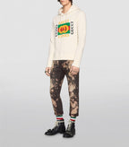 Vintage Logo White Hoodie