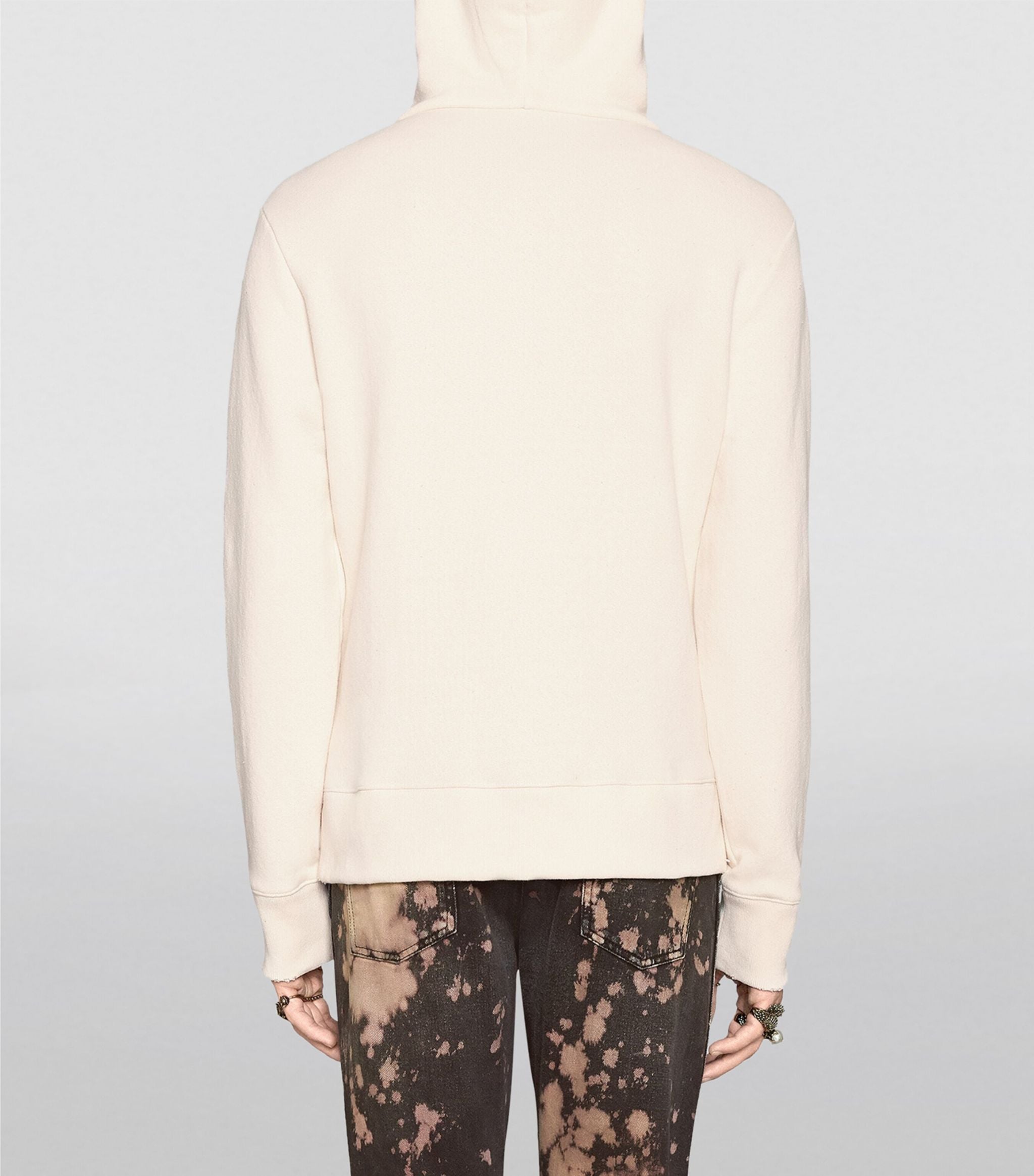 Vintage Logo White Hoodie