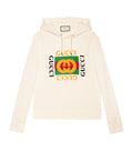 Vintage Logo White Hoodie