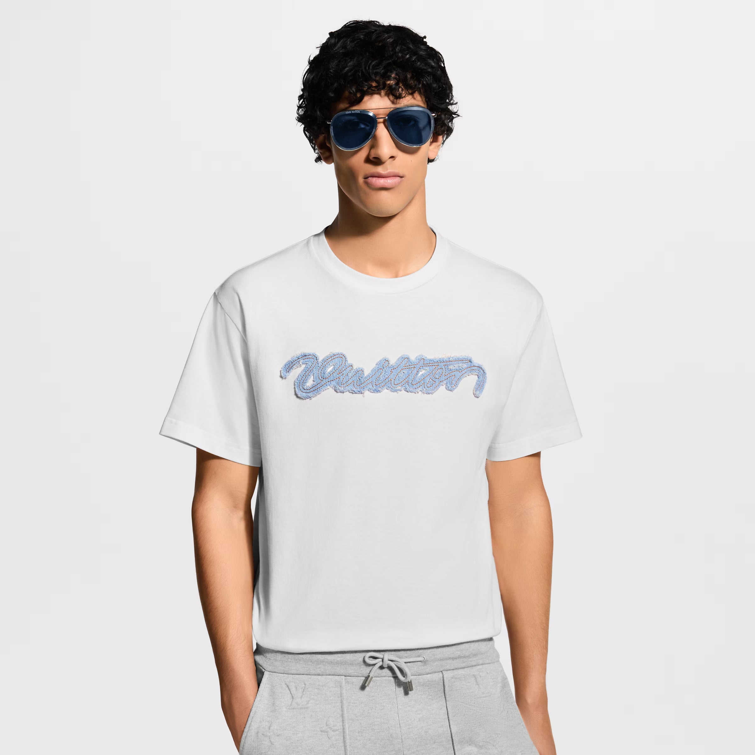Denim Signature White T-shirt