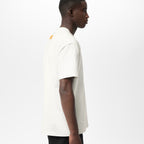 White T-shirt with Embossed Logo