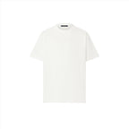 White T-shirt with Embossed Logo