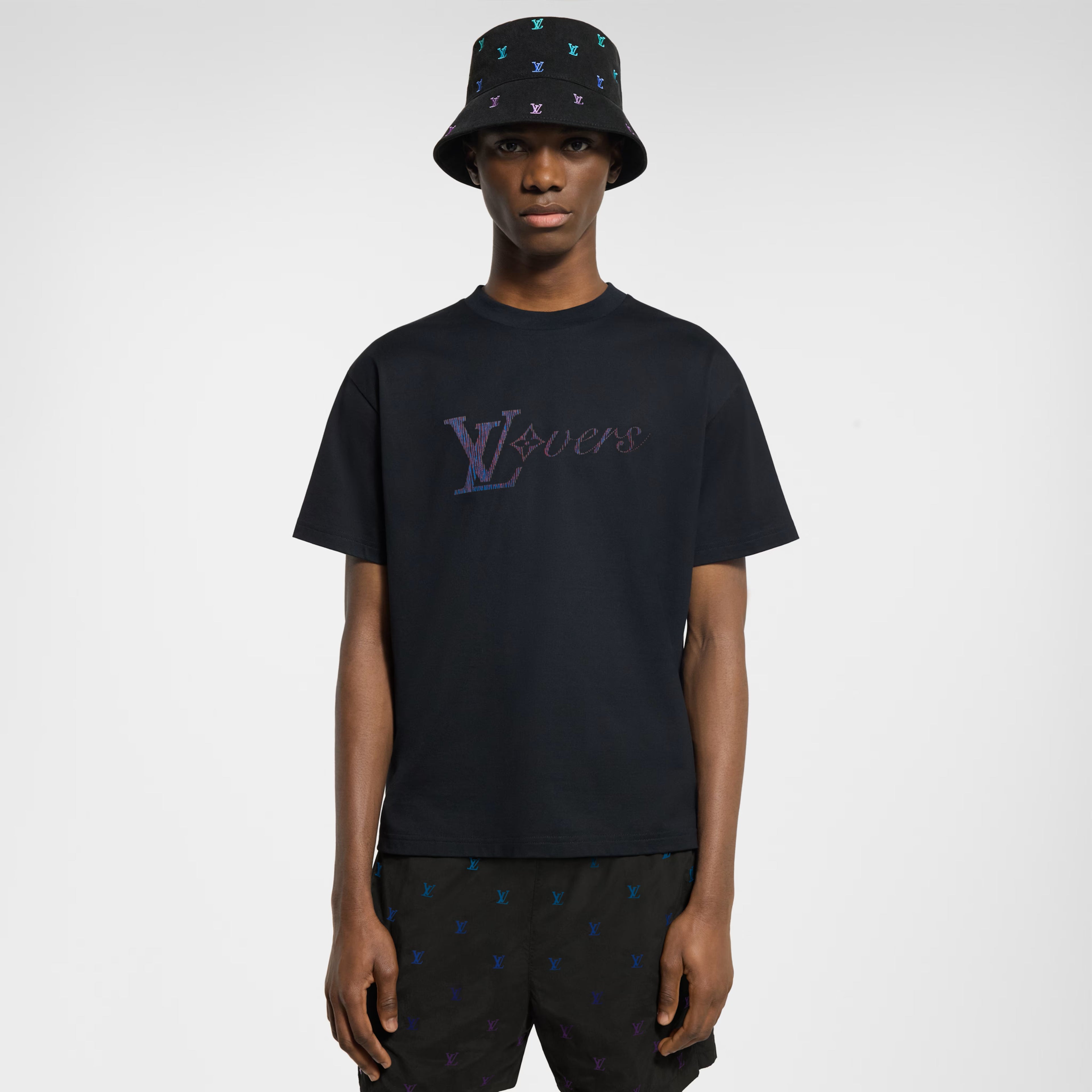 Iridescent LV Vers Black T-shirt