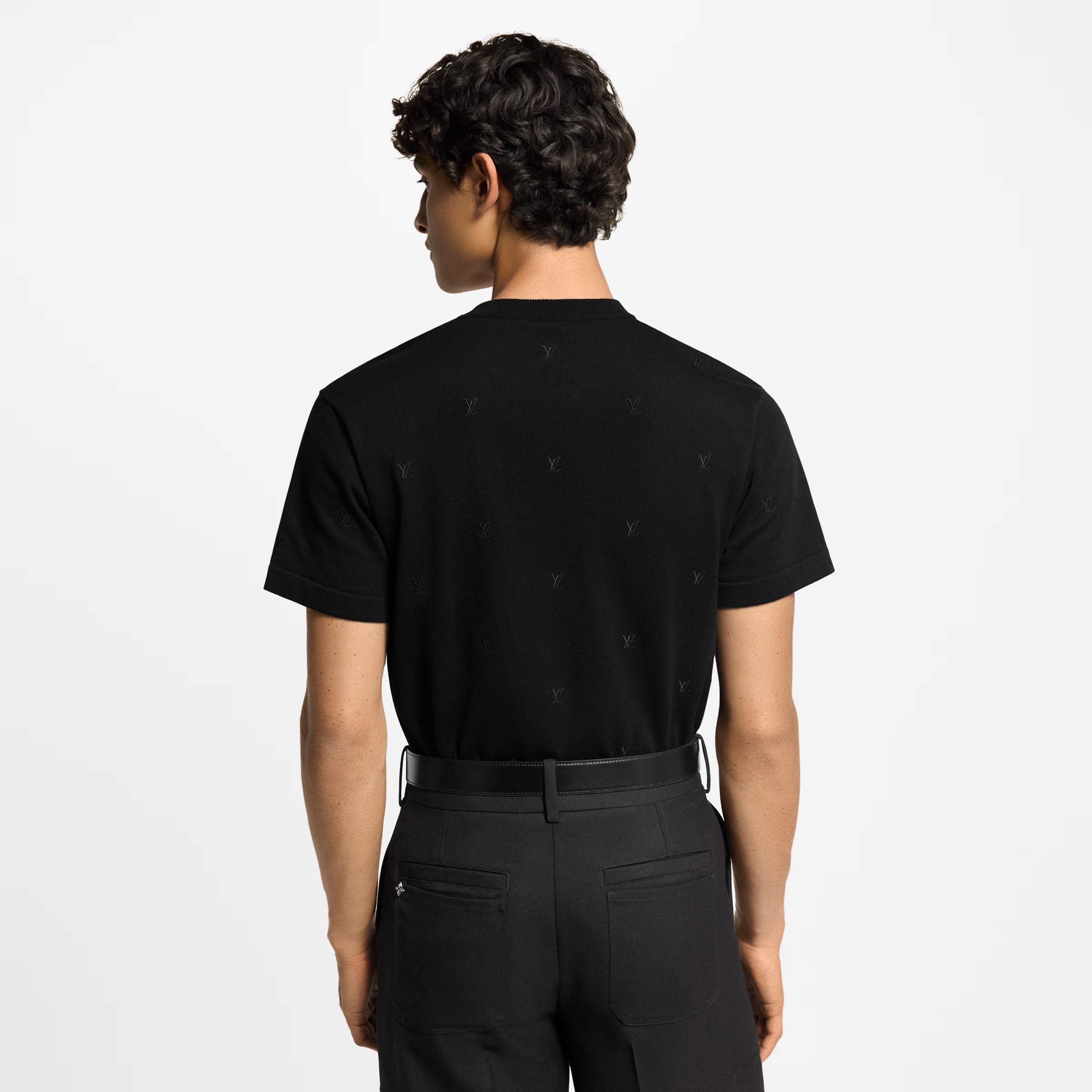 LV Blason Embroidered Short-Sleeved Crewneck