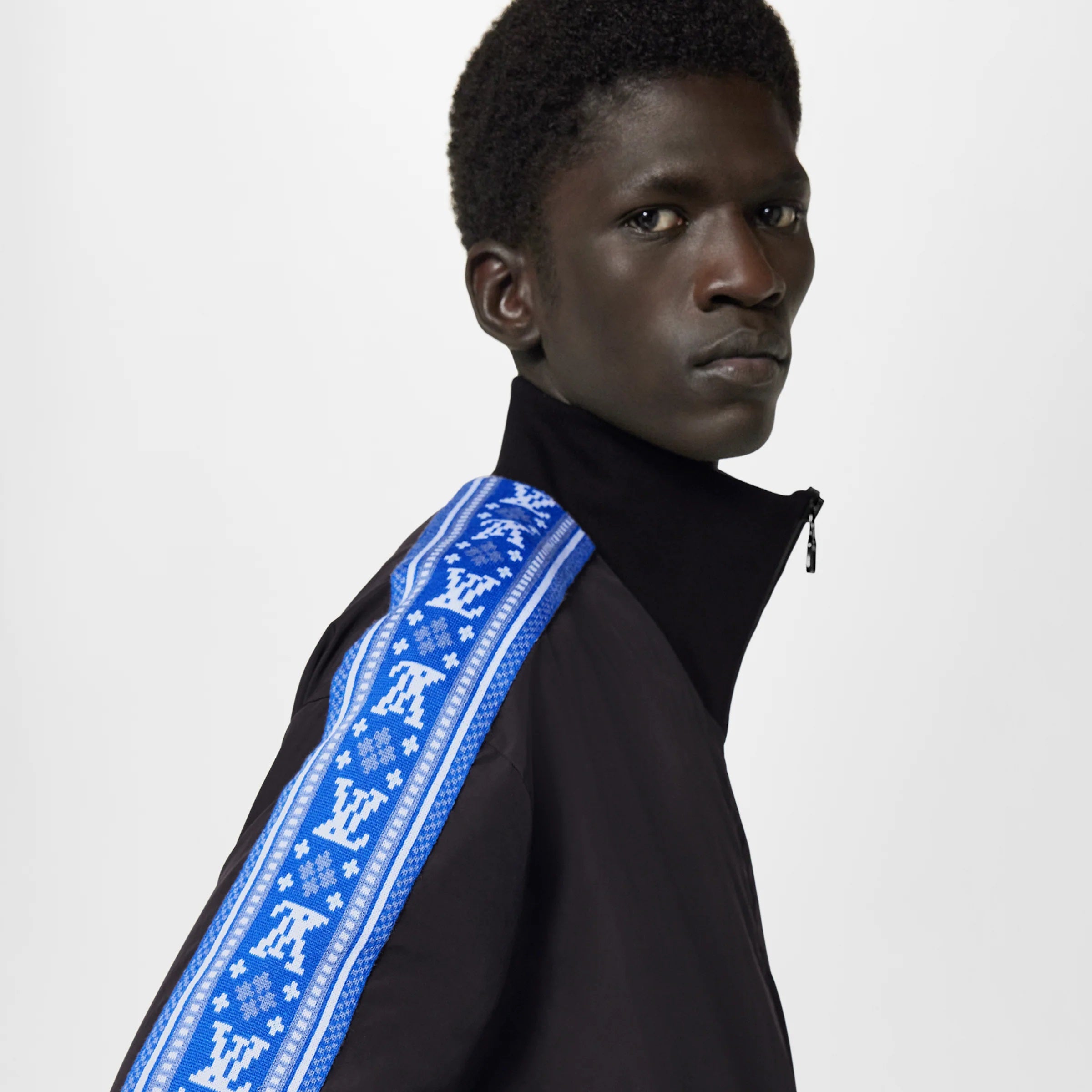 Fair Isle Stripes Nylon Tracksuit