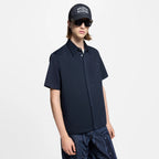 Monogram Pocket Blue Shirt