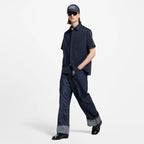 Monogram Pocket Blue Shirt