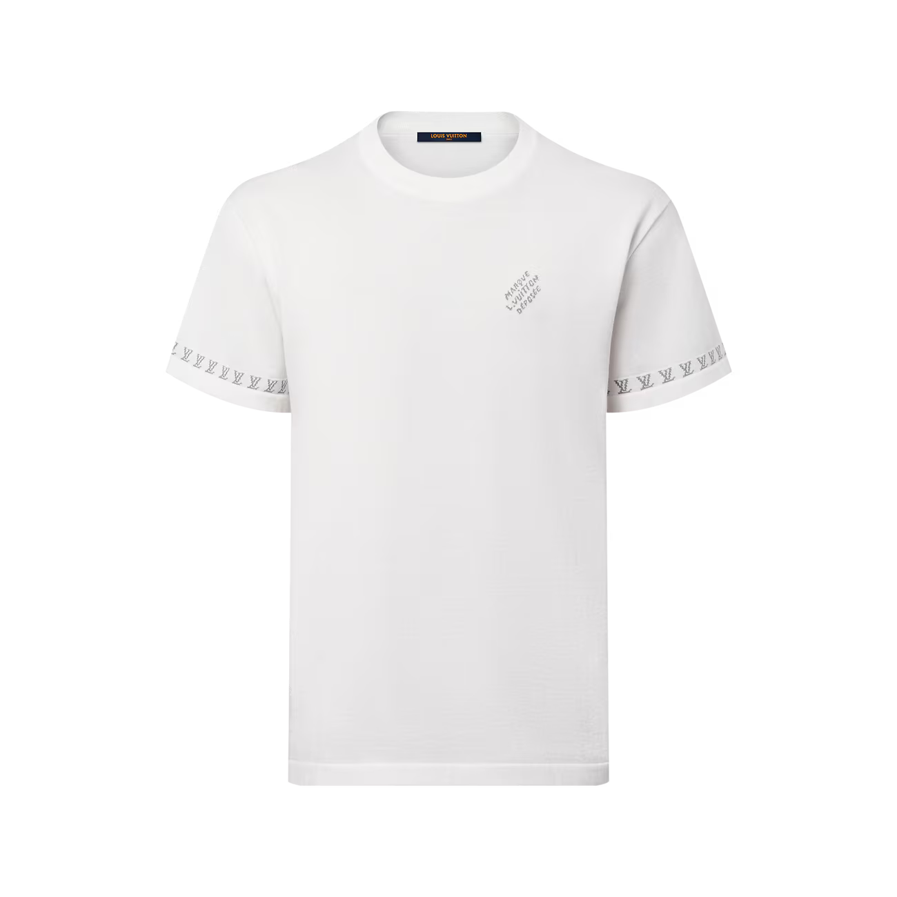 Signature Short-Sleeved Knitwear Milky White T-shirt