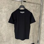 Short Sleeved Embroidered Black T-shirt