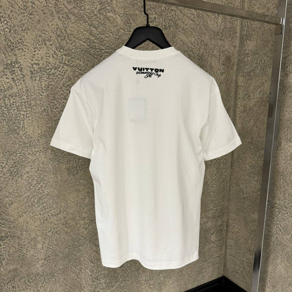 Short Sleeved Embroidered White T-shirt