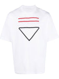 Embroidered White Cotton T-shirt